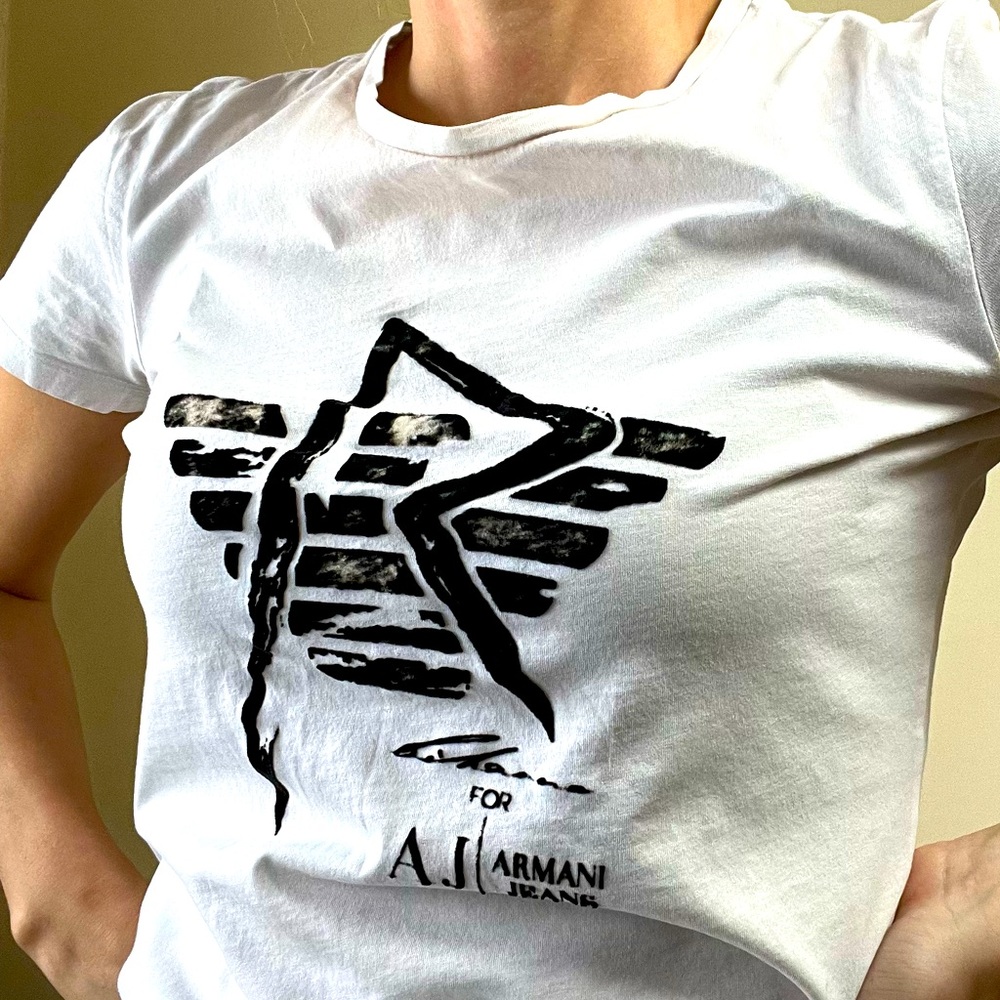 Armani Jeans By Rihanna White T-shirt with print
